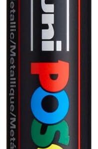 Uni-Ball 182511 - Marqueur POSCA à pointe ogive moyenne, argenté