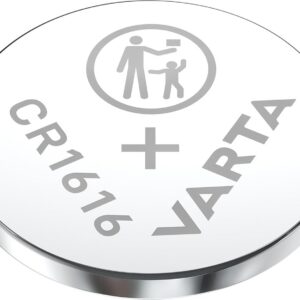 VARTA Piles Bouton CR1616, lot de 1, Lithium Coin, 3V, emballage sécurisé pour les enfants, pour petits appareils électroniques - clés de voiture, télécommandes, balances