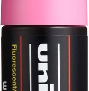 Uni-Ball Posca - Lot de 6 marqueurs pointe large biseautee rose fluo Uni-Ball Posca