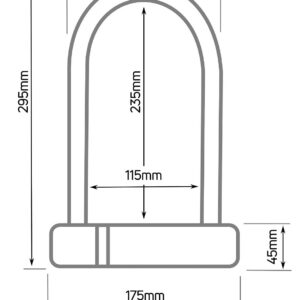 Alternative view of ZÉFAL K-Traz U17 — Antivol en U vélo haute résistance