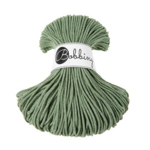 Bobbiny Corde Macramé Tressée Junior 3mm (Eucalyptus Green) 100m