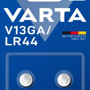 VARTA Piles Bouton V13GA/LR44 alcalines, lot de 2, Alkaline Special, 1,5V, emballage sécurisé pour les enfants, pour jouets, calculatrices, instruments de mesure