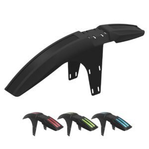 ZEFAL Deflector FM30-Garde Universal-27.5'' & 29'' Garde-boue avant VTT/DH/Enduro/XC universel, roue 27,5" & 29" Cyclisme, Noir (+3 stickers rouge/vert/bleu) 2554