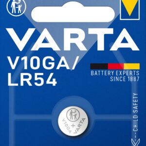 VARTA Piles Bouton V10GA/LR54 alcalines, lot de 1, Alkaline Special, 1,5V, emballage sécurisé pour les enfants, pour jouets, calculatrices, instruments de mesure