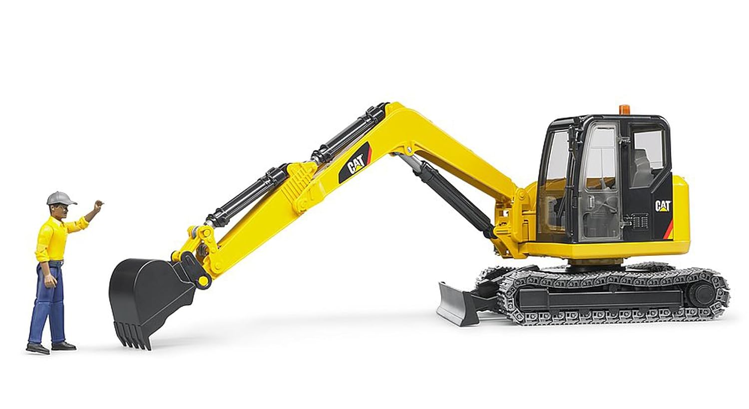 BRUDER — Mini pelleteuse CATERPILLAR avec personnage – Image 4