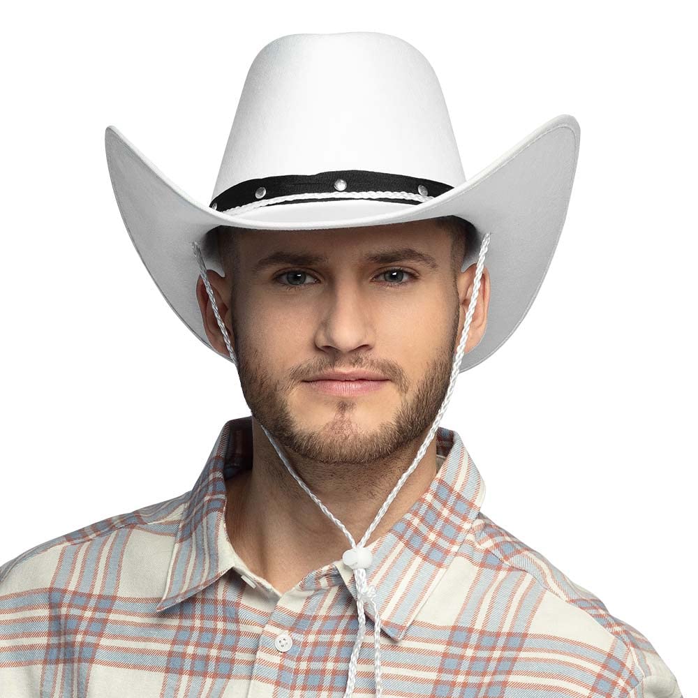 BOLAND Wichita — Chapeau de cowboy blanc taille unique – Image 2