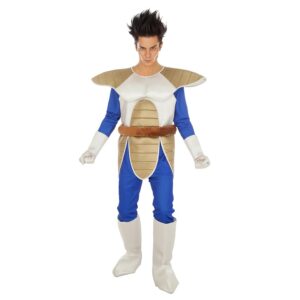 Chaks - Costume Vegeta pour homme, tenue officielle Dragon Ball, ensemble anime 8 pièces pour carnaval, cosplay et Comic Con