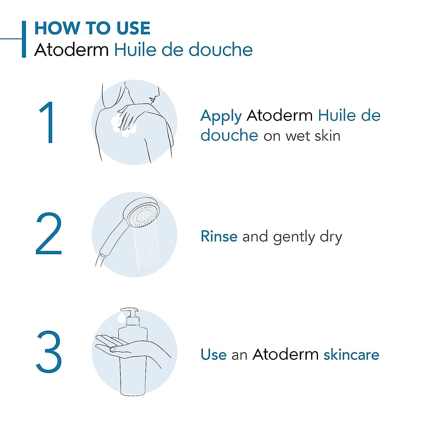 BIODERMA Atoderm — Huile de douche hydratante 200 ml – Image 2