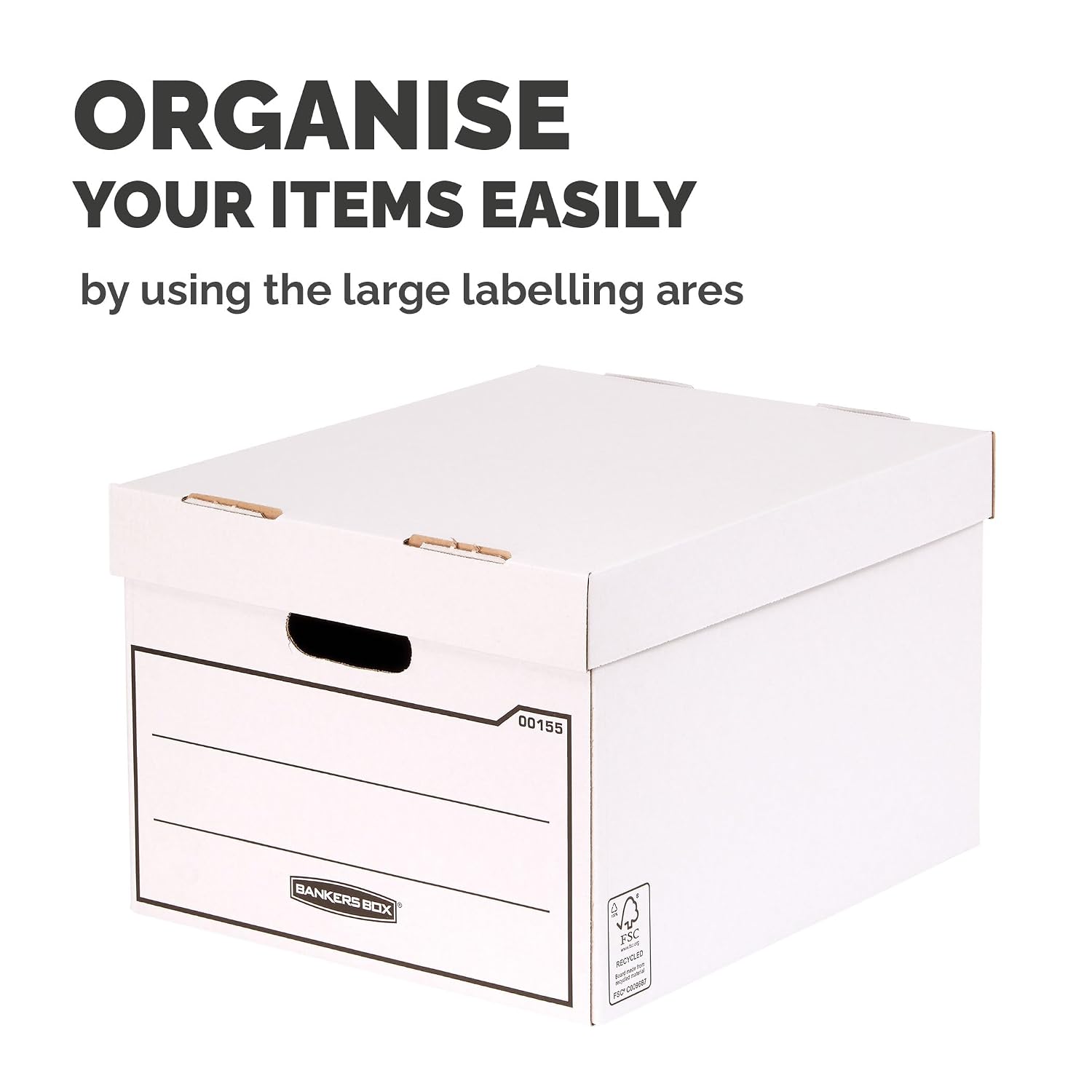 FELLOWES Bankers Box — Boîtes de rangement empilables x10 – Image 3
