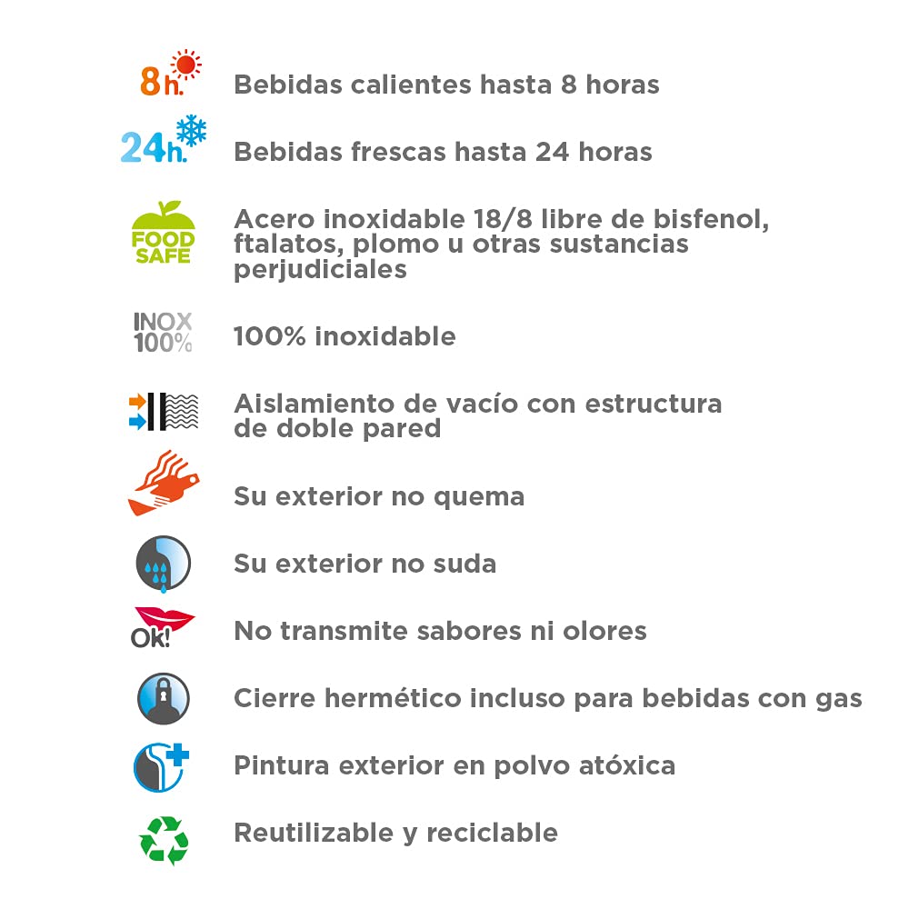 LAKEN — Thermos en acier inoxydable 1000 ml – Image 6
