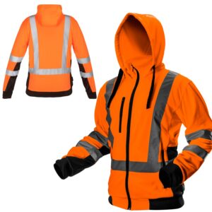 Neo 81-746 Orange Veste de sécurité de sécurité avec capuche pour homme EN ISO 13688:2013 (KG) - Orange - M