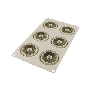 Silikomart 26.233.13.0065 Moule Mini Raggio, Silicone, Gris, 6,7 cm