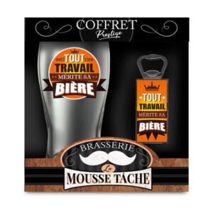 Alternative view of STC — Coffret verre à bière et décapsuleur Travail