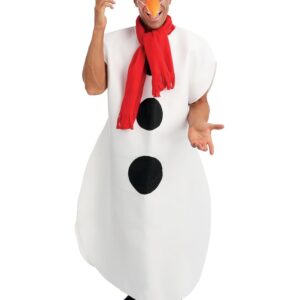P'TIT CLOWN - 23671 - Costume Bonhomme de Neige - Adulte - Unisexe - Déguisement Snowman Complet pour Noël, Christmas, Xmas, Fêtes de Fin d'Année - Taille Unique