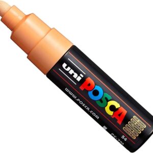 Uni POSCA PC-7M Paint Marker - marqueur – Large Pointe 4,5-5,5 mm – 15 couleurs orange clair