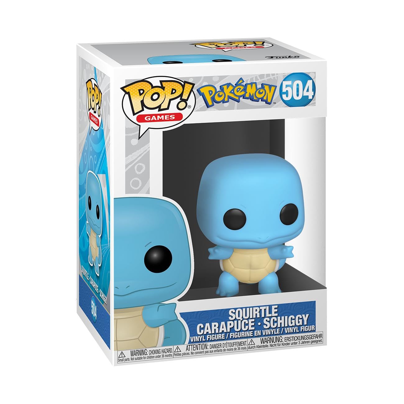 Funko Pop! Games: Pokemon - Squirtle - Figurine en Vinyle de Collection - Idée Cadeau - Produit Officiel - Jouets pour Enfants et Adultes - Figurine modèle pour collectionneurs et Exposition