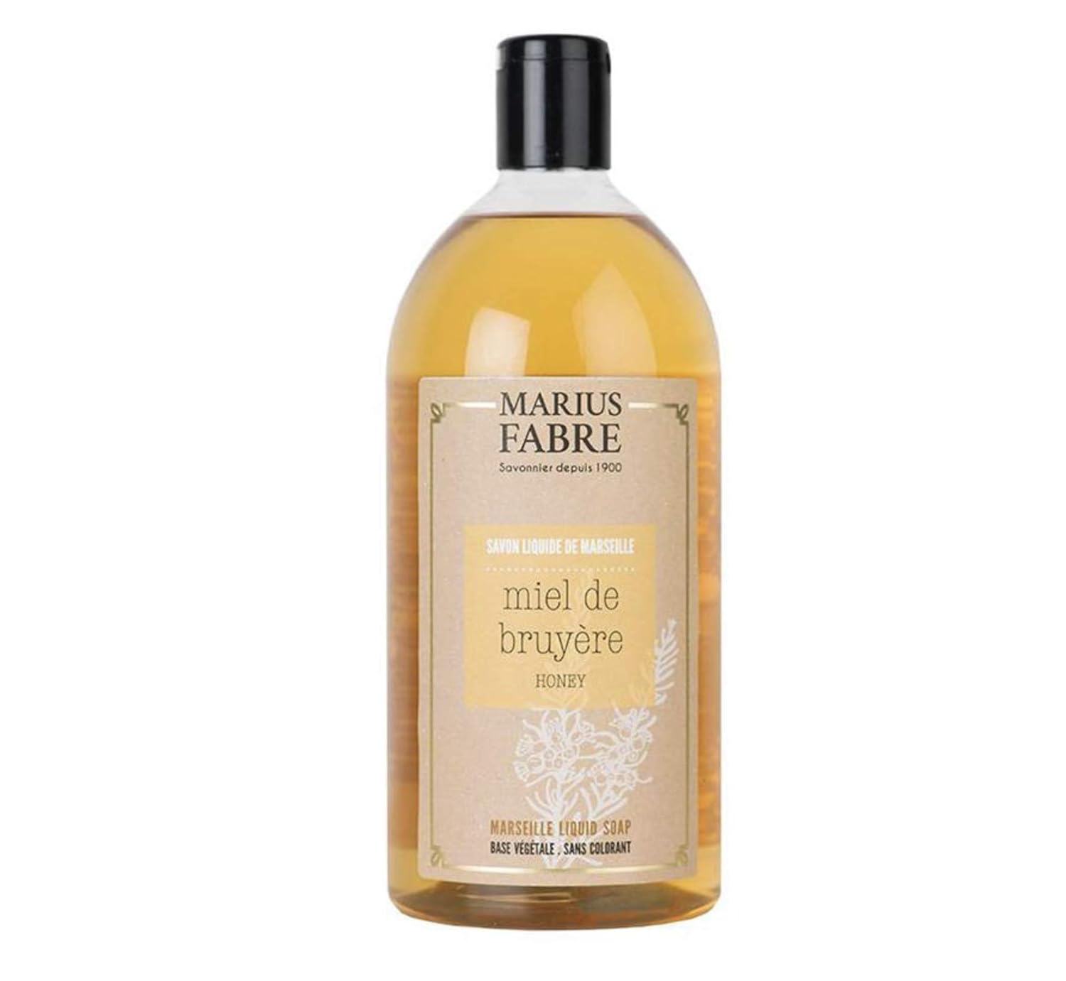 Marius Fabre Savon Liquide de Marseille Miel de bruyère, Taille - 1 L