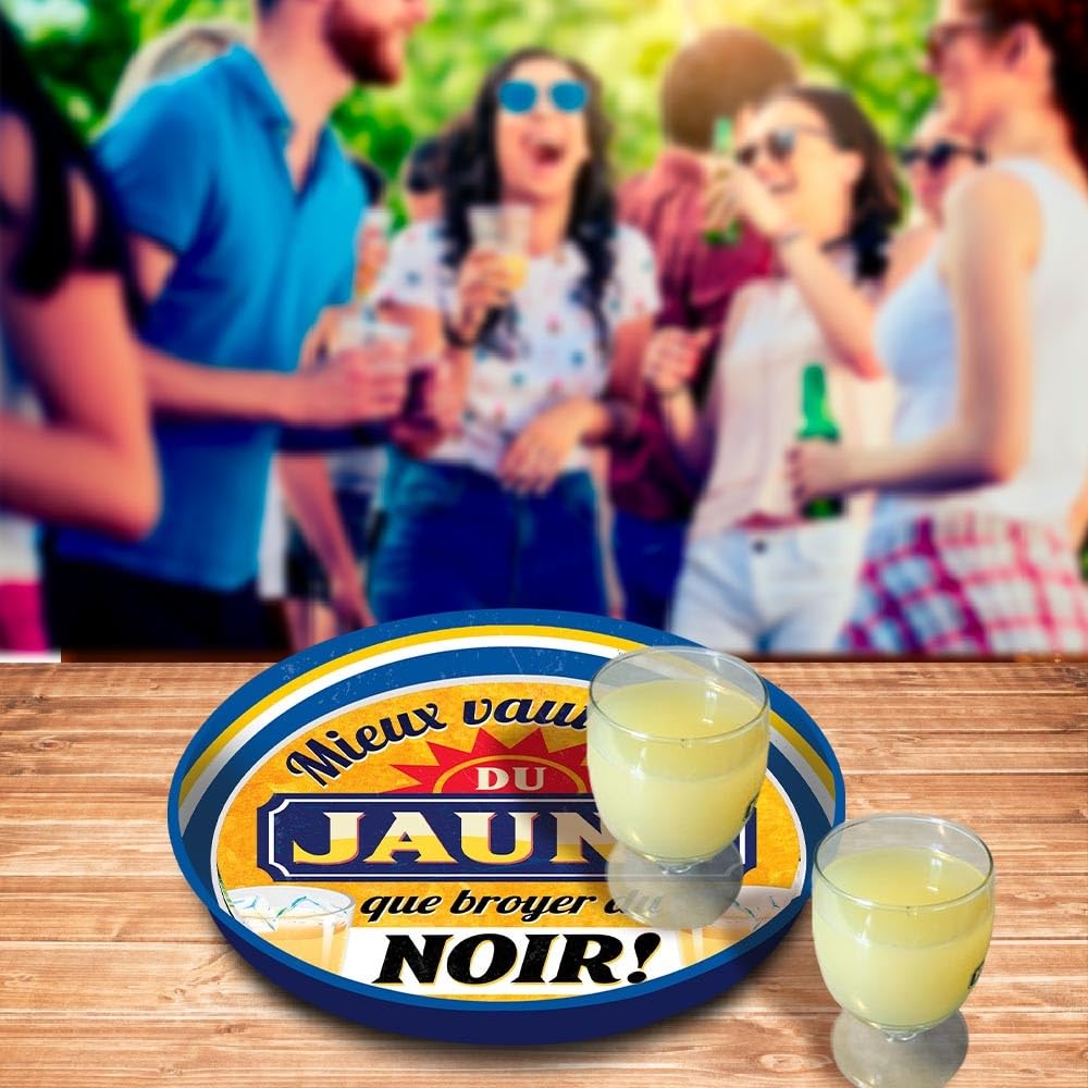 BOIRE DU JAUNE — Plateau métallique – Image 2