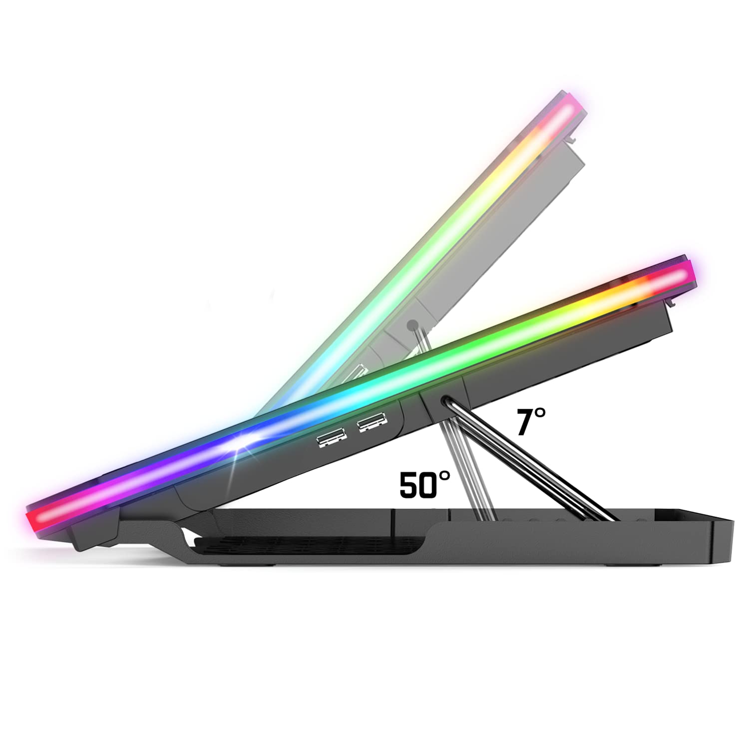 SPIRIT OF GAMER AIRBLADE 1200 — Support PC portable ventilé RGB – Image 2
