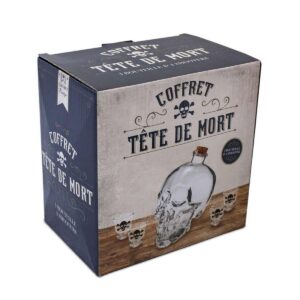 Alternative view of STC — Coffret carafe tête de mort et 4 shooters