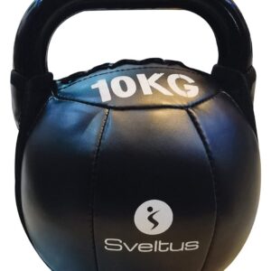 Soft kettlebell PU noir 10 kg