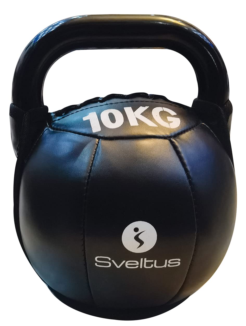 Soft kettlebell PU noir 10 kg