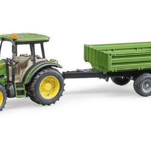 bruder 02108 - John Deere 5115 M avec remorque à ridelles - 1:16 Jouet, Ferme, Agriculture, Tracteur, Tracteur, Bulldog, Véhicule Remorque, Camion-benne