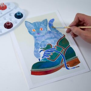 Alternative view of SENTOSPHÈRE AQUARELLUM JUNIOR — Kit Peinture Chatons