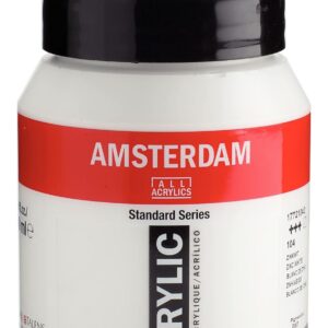 Amsterdam Standard Series Acrylique Pot 500 ml Blanc de Zinc 104 (17721042)