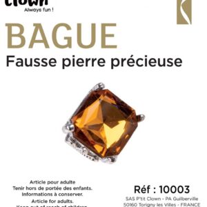 Alternative view of P'TIT CLOWN — Bague fausse pierre précieuse taille unique