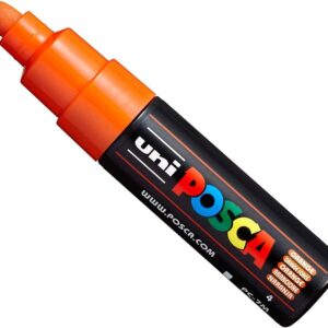 Uni POSCA PC-7M Paint Marker - marqueur – Large Pointe 4,5-5,5 mm – 15 couleurs Orange