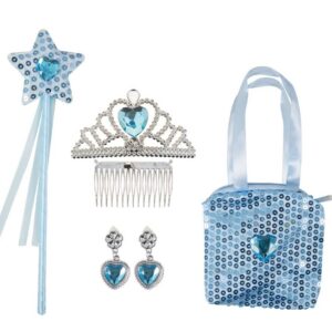P'tit Clown- Coffret accessoires de princesse - bleu, Girls, 80220, Taille Unique