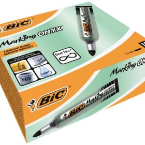 BIC Marking Onyx 1482 — Marqueurs permanents noirs x12