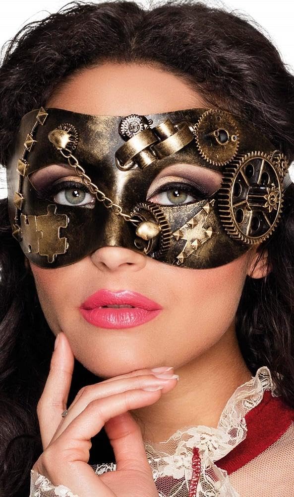BOLAND — Masque pour les yeux Steampunk bronze – Image 3