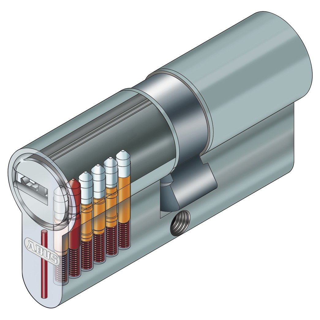 Abus 37796 Cylindre avec clé 45 x 55 mm Argent – Image 3