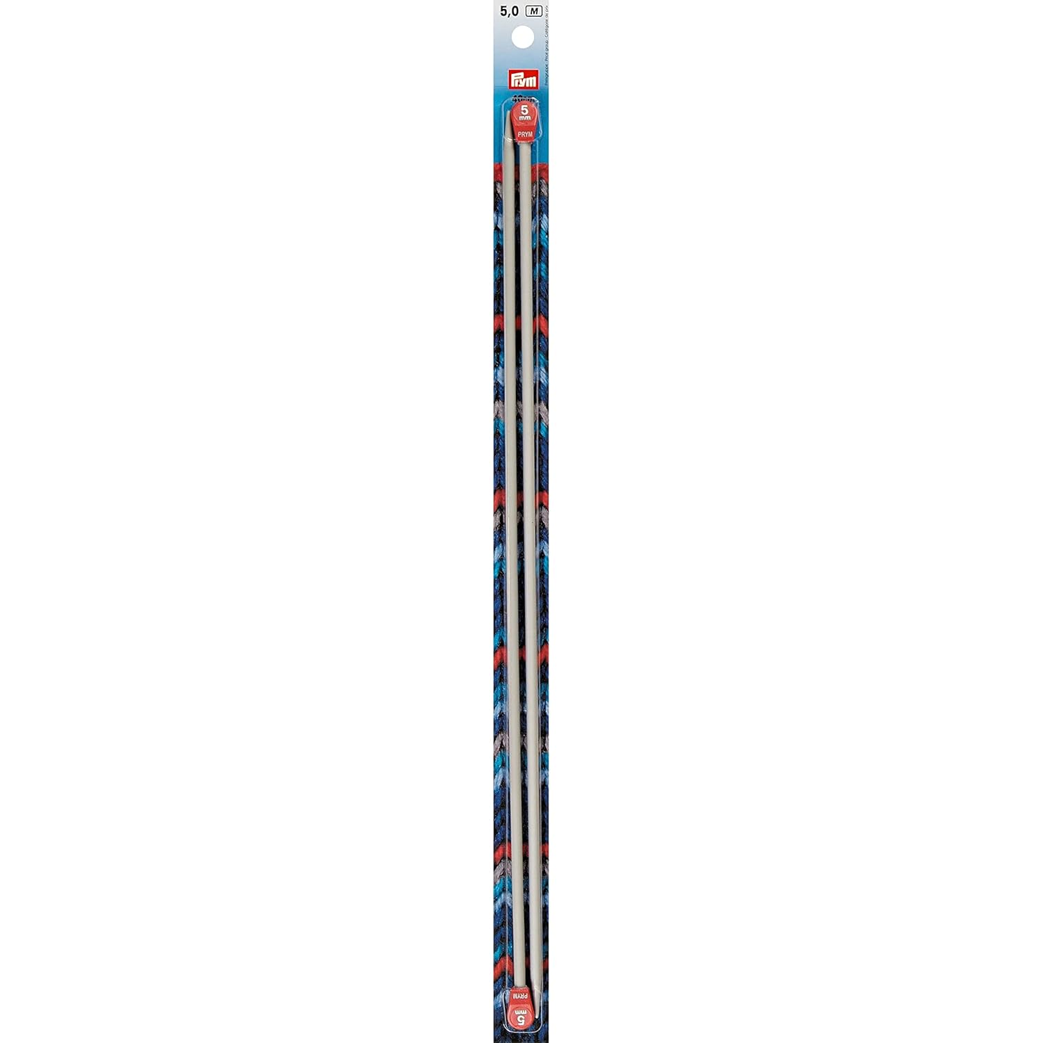 Prym - Prym Aluminium (40cm, 5.00mm) Tricot Aiguille - 2 Aiguilles
