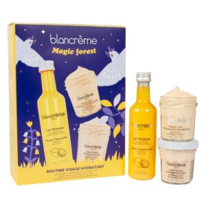 Blancrème | Coffret Cadeau Routine Visage Antioxydant Mangue Coco - Lait Micellaire, Sorbet Exfoliant et Masque Visage