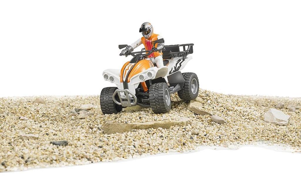 bruder 63000 - Quad avec chauffeur, Figurine jouet, Véhicule, 4x4 – Image 4