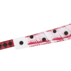 P'tit Clown - Machette Factice en Plastique - Accessoire Effrayant pour Halloween, Déguisements de Tueur, Cosplay, et Soirées à Thème (Blanc, Rouge)