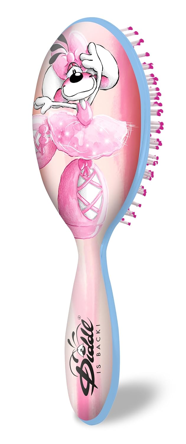 DIDDL — Brosse à cheveux Diddlina ballerine rose 21,5 cm