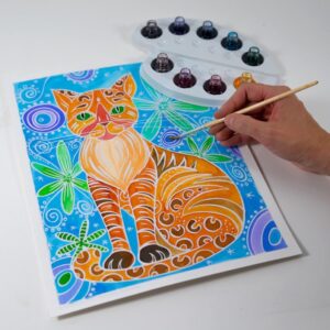 Alternative view of SENTOSPHÈRE Aquarellum — Kit peinture Chats