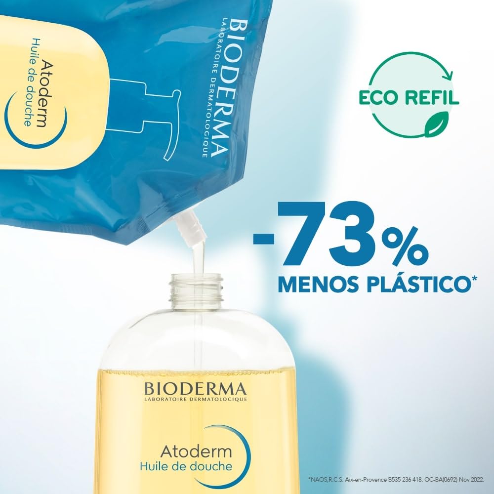 BIODERMA Atoderm — Huile de douche éco-recharge 1 L – Image 3