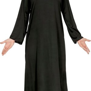 FIESTAS GUIRCA | Costume de Bonne Sœur pour Femme (38-40/M) - Robe et Coiffe - Costumes Religieux pour Halloween, Carnaval et Fêtes Costumées - Idéal pour Adultes - Noir et Blanc