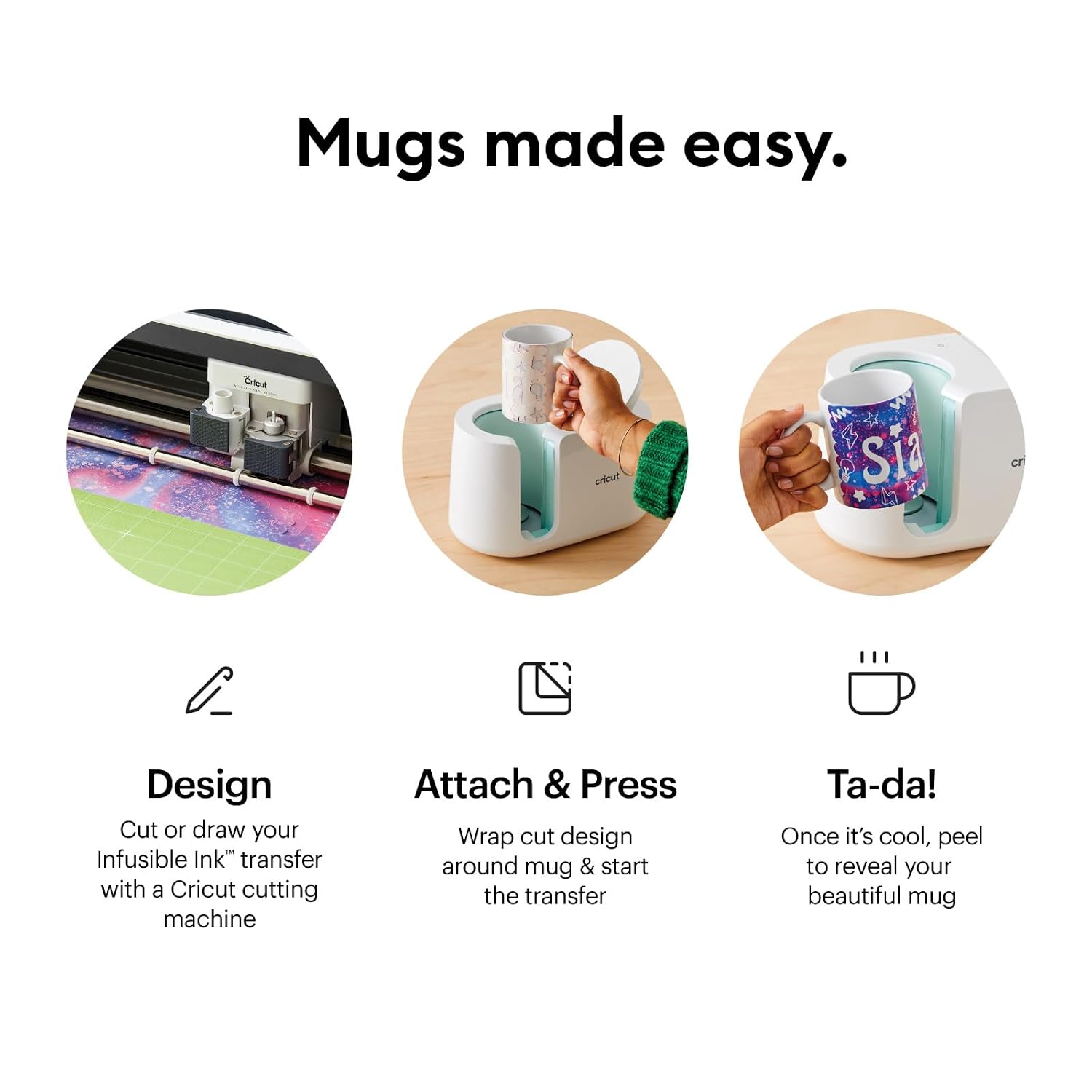 CRICUT — Lot de 36 Tasses de Sublimation Blanches 425 ml – Image 2
