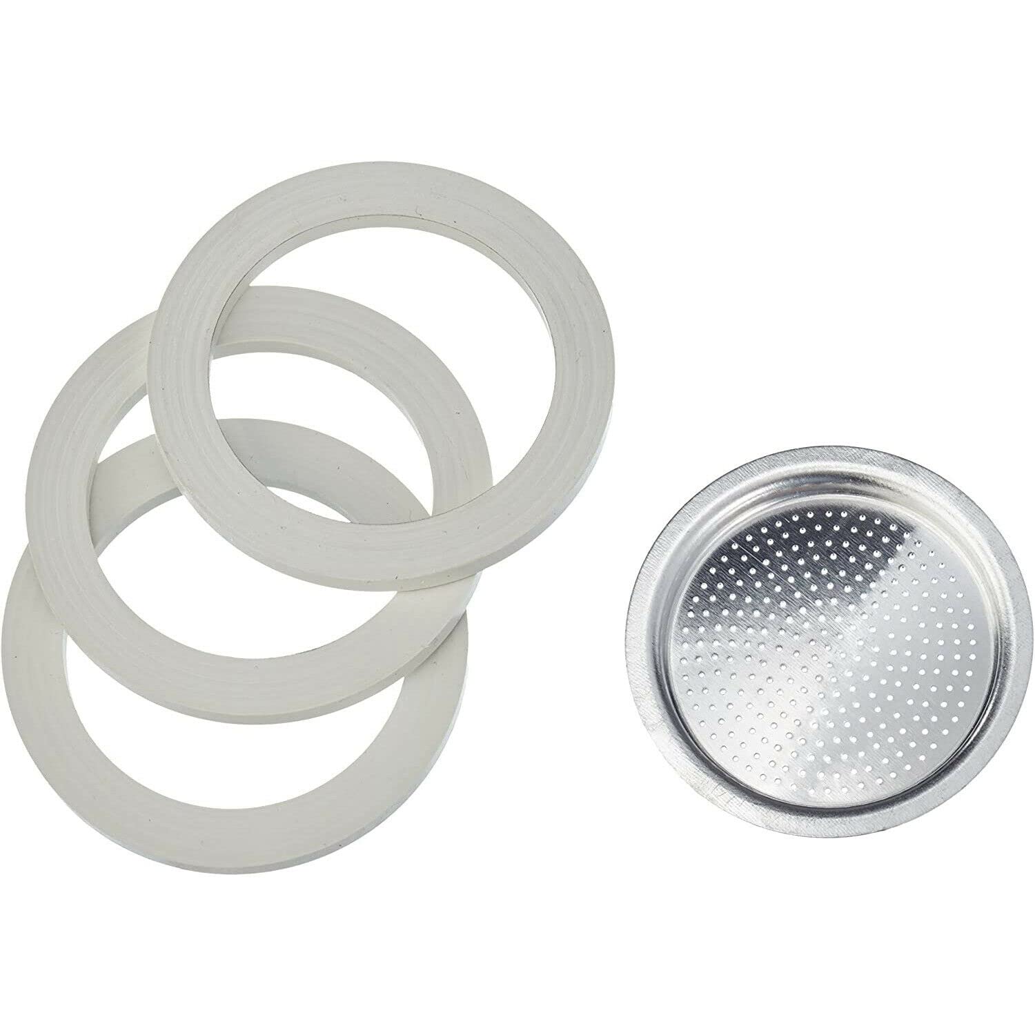 BIALETTI Ricambi — 3 Joints et 1 Filtre pour cafetière 6 tasses – Image 4