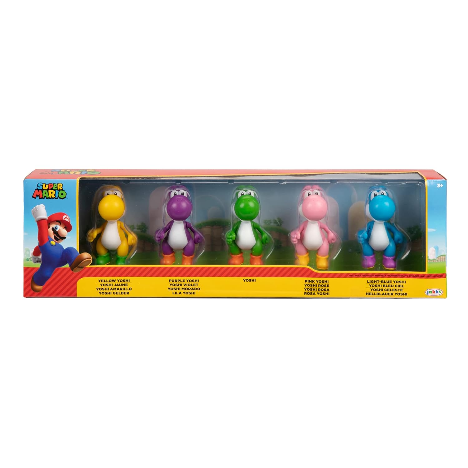 Nintendo Yoshi Lot de 5 Figurines 6,5 cm