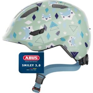 ABUS Casque Smiley 3.0 pour enfants - Casque de vélo avec coupe basse, designs adaptés aux enfants & place pour une tresse - pour filles et garçons