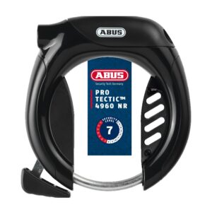 ABUS Antivol de Cadre Pro TECTIC 4960 NR - Antivol à Fixer sur Le Cadre du vélo - Arceau de 8,5 mm d'épaisseur - Niveau de sécurité 7 - Noir