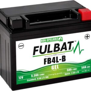 Batterie Fulbat SLA GEL FB4L-B GEL 12 V 5.3 AH Pour Motocyclette