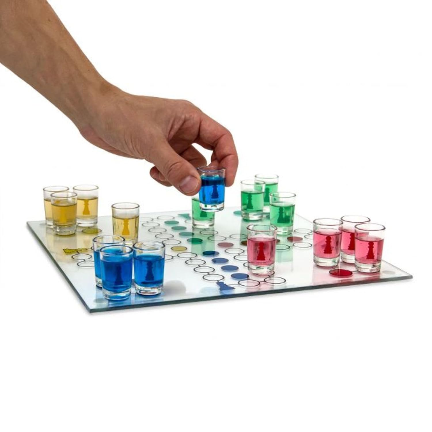 OUT OF THE BLUE — Jeu à boire 31x31 cm avec 16 verres – Image 4
